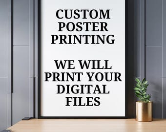 Benutzerdefinierter Posterdruck: Archivqualität, schweres, mattes Papier