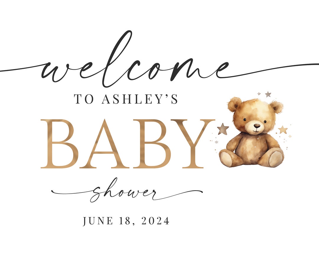 Baby Shower Sign for Girl, Baby Shower Sign for Boy, Cute Baby Shower