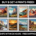 National Park Travel Print Set of 12 Park Prints Travel Posters Park ...