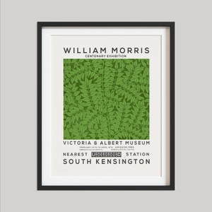 William Morris Exhibition Poster: Vintage Floral Wall Art