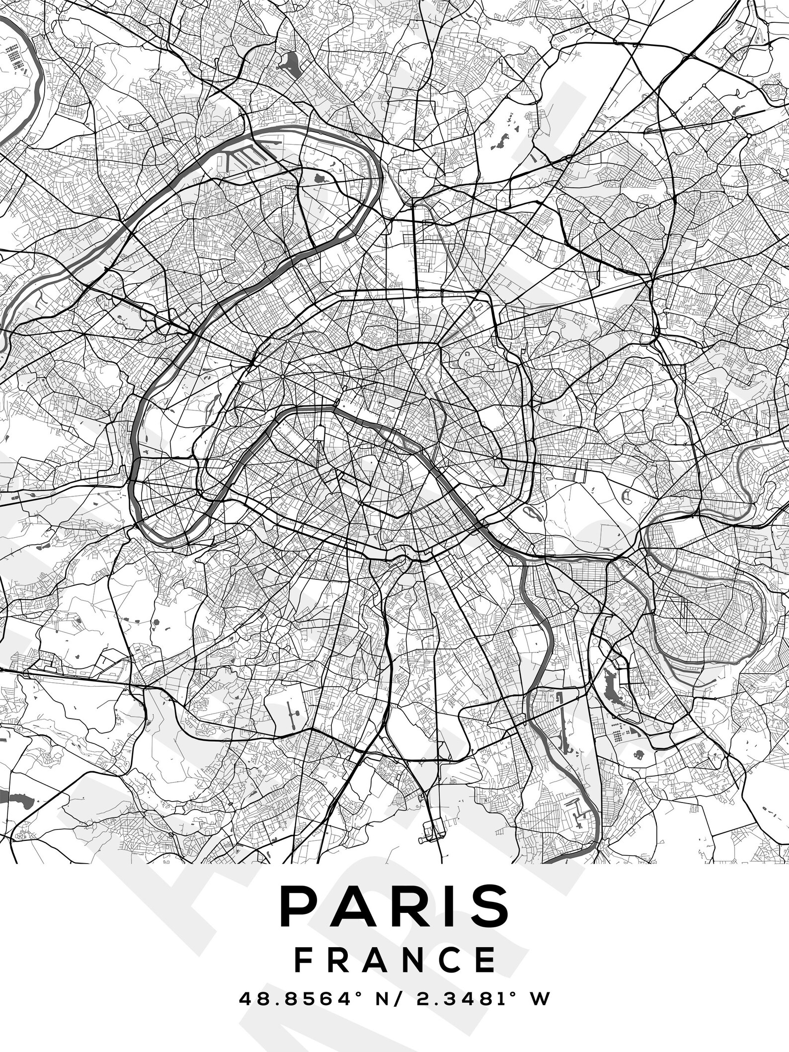 Personalized Map Print Set of 3 Map Prints Custom Map - Etsy