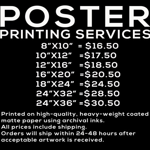Custom Poster Custom Printing Services 
