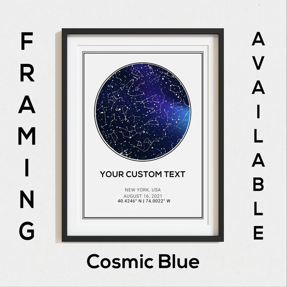 Custom Star Map Print Custom Star Map Anniversary Gift the | Etsy