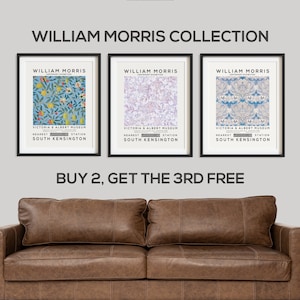 William Morris Poster, Vintage Wall Decor, Exhibition Poster, Floral Wall Art, Gallery Poster, Home Decor, Museum Poster