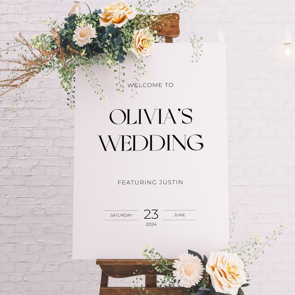 Wedding Sign Featuring Husband