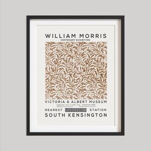 William Morris Print, Decoración de pared vintage, Póster de exposición, Arte de pared floral, Impresión de flores, Decoración del hogar, Sauce dorado