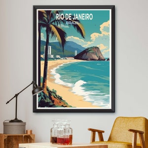 Rio De Janeiro Art Print: Brazil Travel Poster