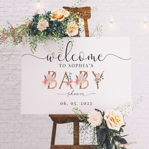 Customizable Baby Shower Welcome Sign: Printable Decor for Boys & Girls, Gender Neutral Nursery Wall Art