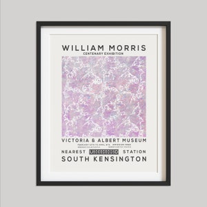 William Morris Exhibition Poster: Vintage Floral Wall Art