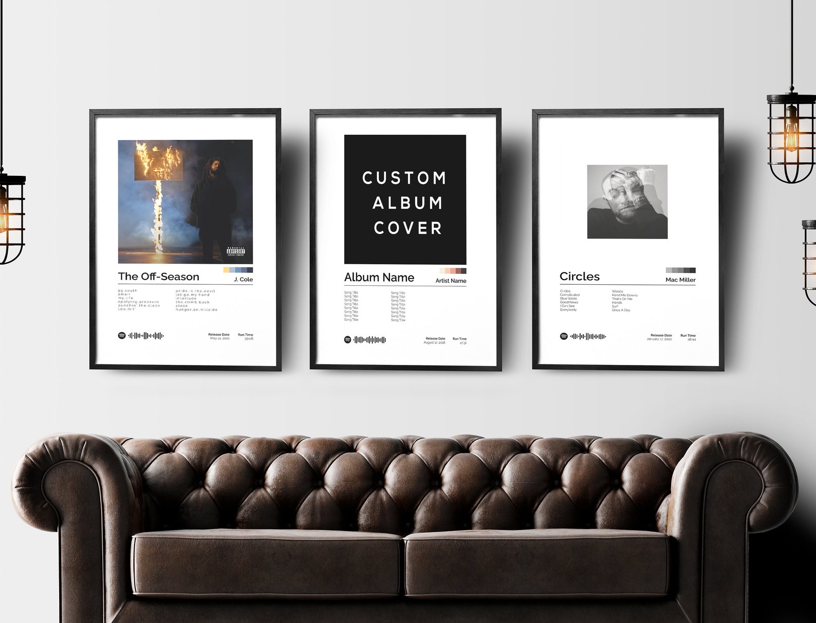 custom album posters