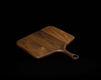 Small Handcrafted American Black Walnut Cutting Board – Artisan Wooden Chopping & Serving Board