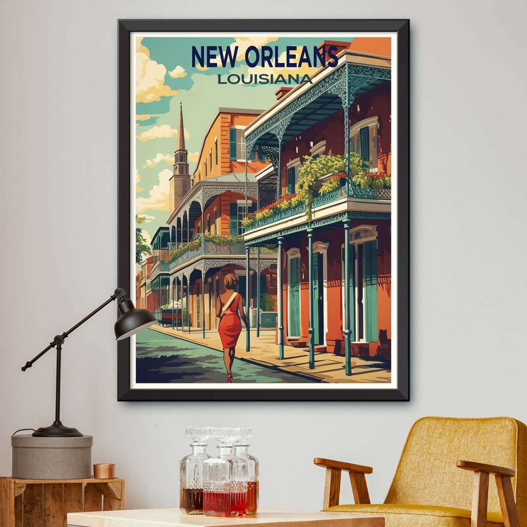 New Orleans Poster - New Orleans Print - Poster of New Orleans - New ...
