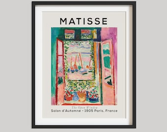 Henri Matisse Print: The Open Door, Modern Art Exhibition Poster