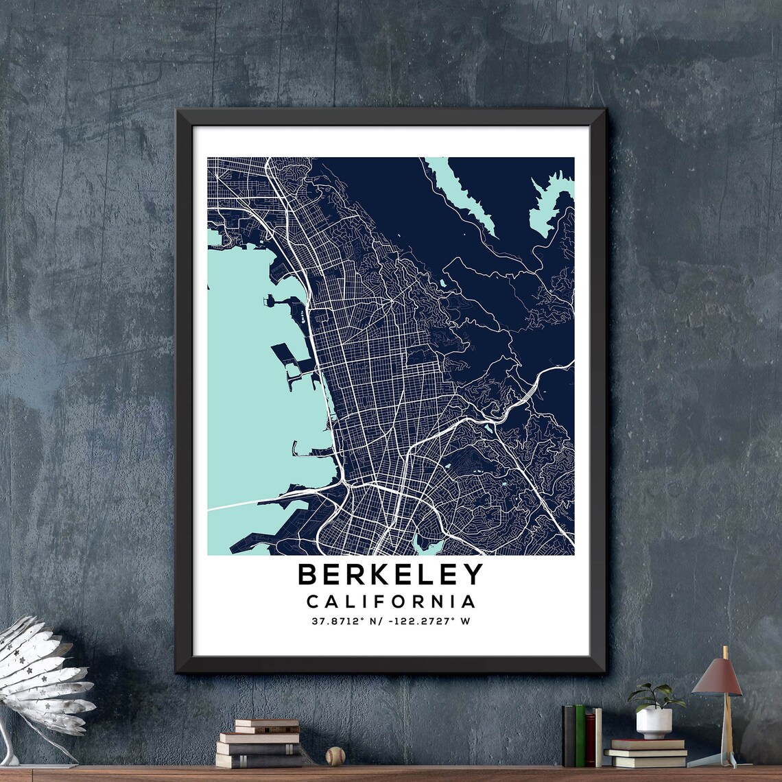 Berkeley Map Print Berkeley City Poster Vintage City Map | Etsy