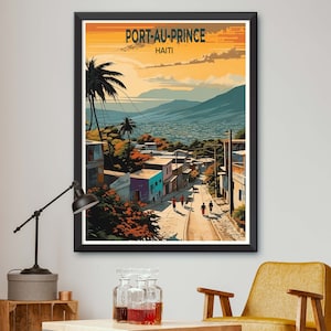 Port-Au-Prince Haiti Poster - Port-Au-Prince Haiti - Port Au Prince Illustration Print - Various Sizes Available