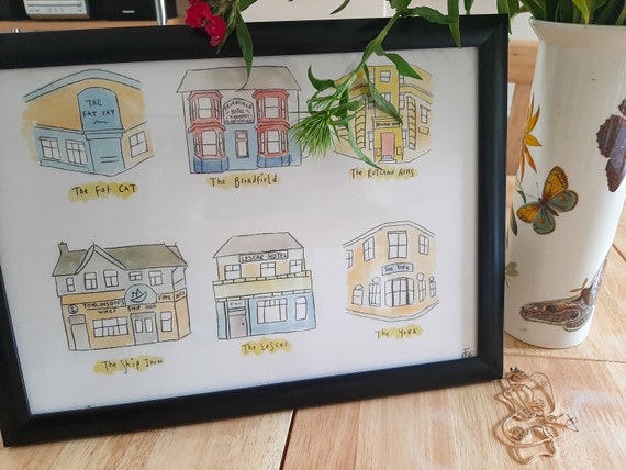 Pubs of Sheffield Print | Gift