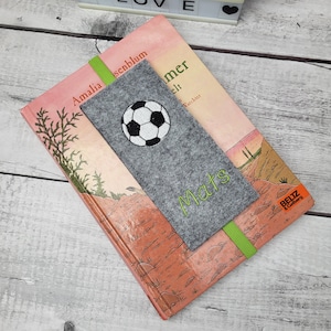 Felt bookmark football, school enrollment gift