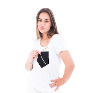 Embroidered Mushroom T-Shirt: Upcycled Y2K Cotton Top