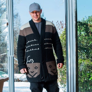 Alpaca Wool Cat Sweater Cardigan - JOLLIA - Ethically Made