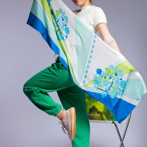 Silk Head Scarf: Y2K Designer Scarf, Sustainable Clothing image 10