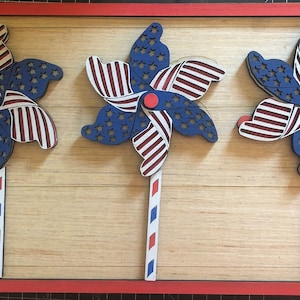 SVG File to Create a USA Themed Pinwheel Sign