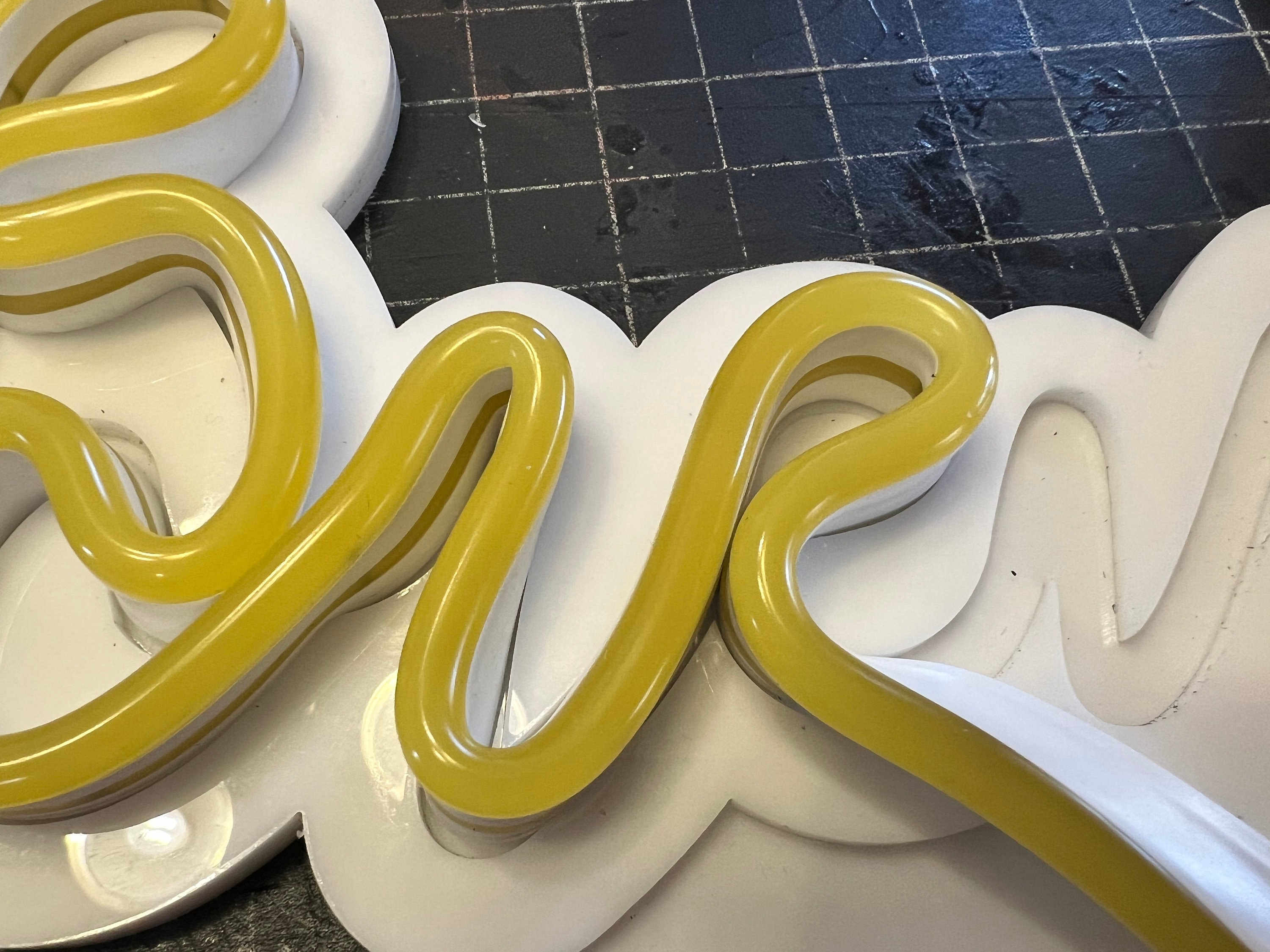 Digital Svg File to Create a Neon Flex LED Bienvenidos Sign NO