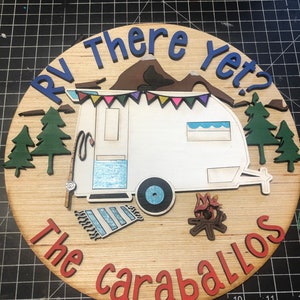 SVG File to Create Your Own RV There Yet Vintage Camper 3D Sign