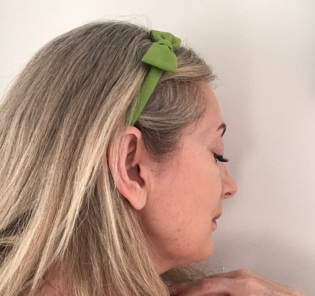 新作【Alexandre de Paris】Classic Headband ALEXANDRE DE PARIS Bow Leather Headband