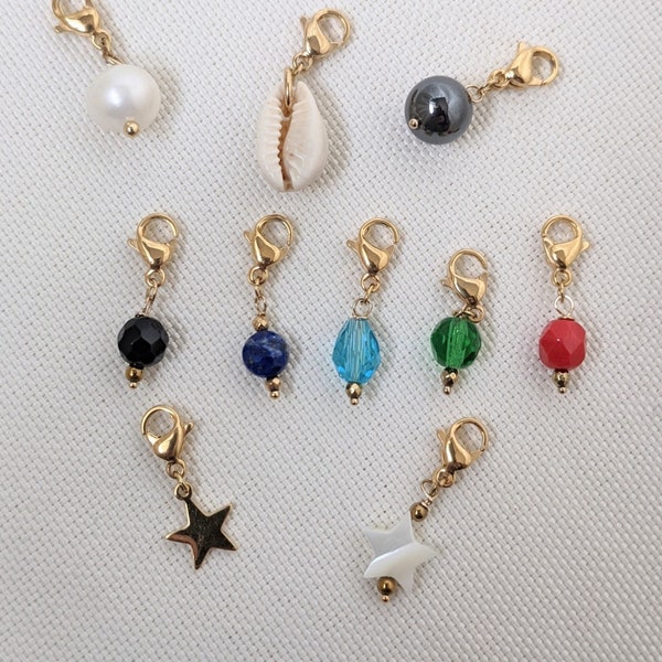 Charms / Breloques / pendentifs à clipser personnalisables pour femme avec fermoir mousqueton