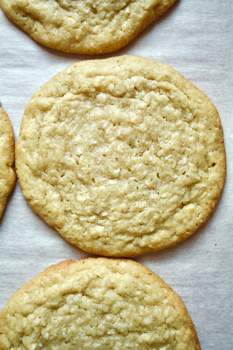 Shredded Coconut Butter Cookies Etsy