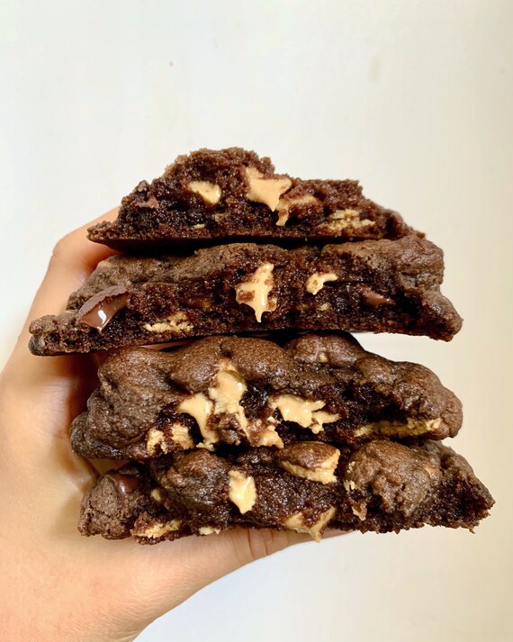 Dark Chocolate Peanut Butter Chip Cookies