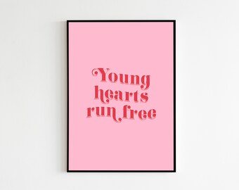 Candi Staton Young Hearts Run Free Disco Classic Lyrics Wall Etsy