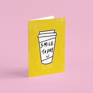 Envoyez un sourire, un sourire aujourd'hui, une carte de remerciement, une carte d'amour, une carte d'amitié, une carte de pensée pour vous