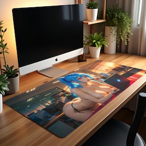 Double Overtime Supersized Deskpad 90cm x 40cm, Gaming Mouse Pad, Large Computer Desk Mat