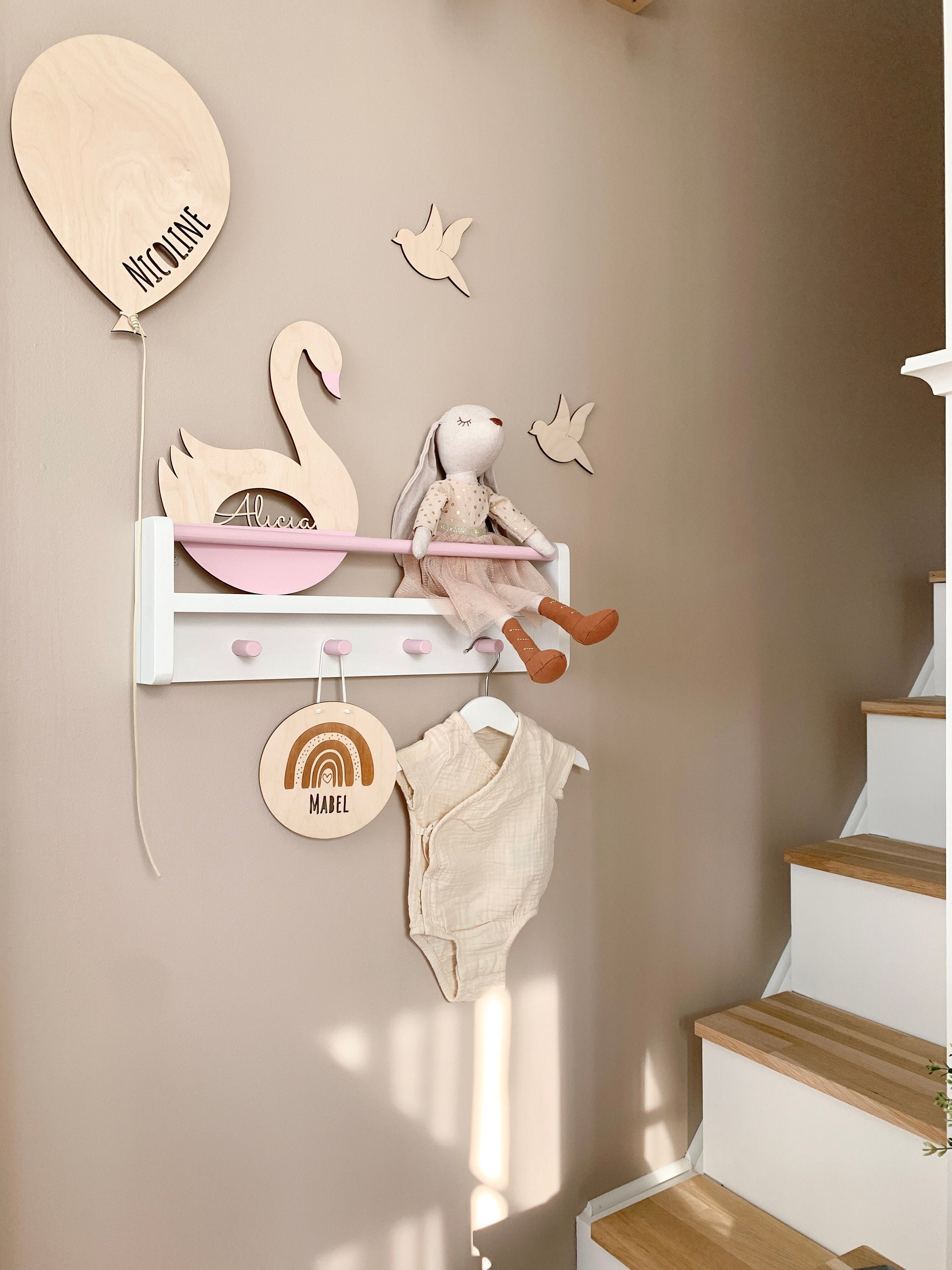 Peg Rail Bookshelf White Kids Bookshelf and Coat Rack Combo Etsy