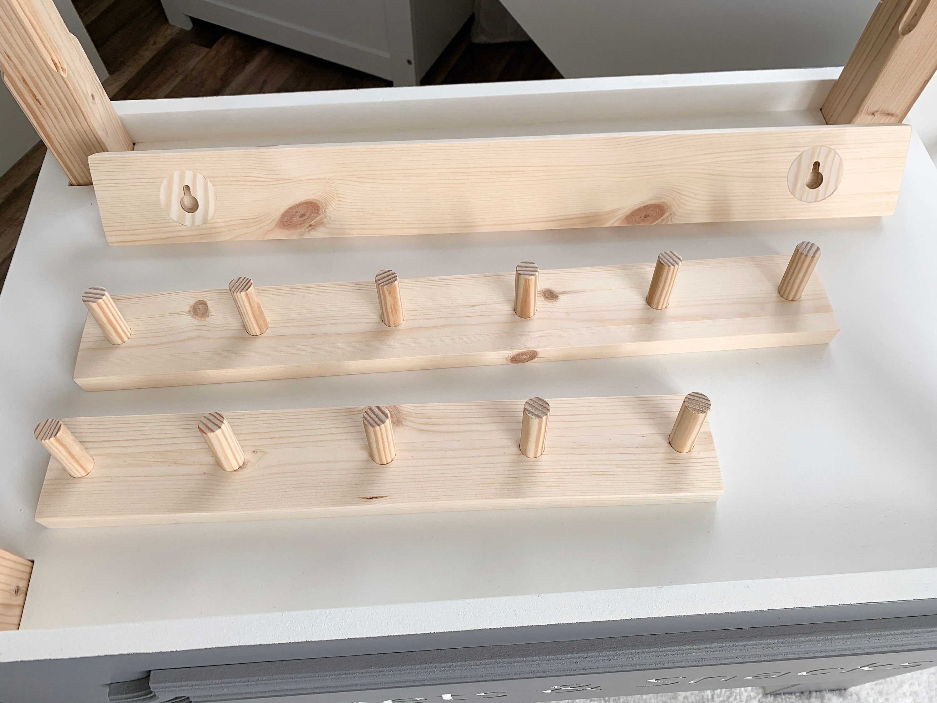 Wall coat rack for kids Coat Rack Peg Rail Wall Hooks for Etsy