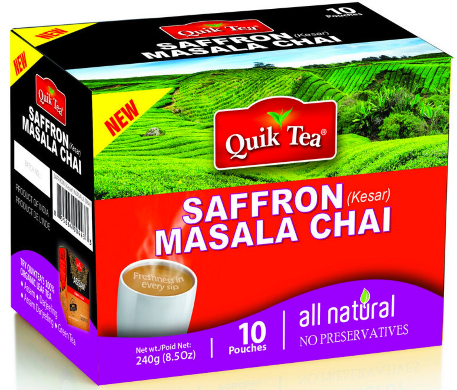 Instant Tea Saffron Masala Flavor 240gm 10 Pouches Instant Etsy