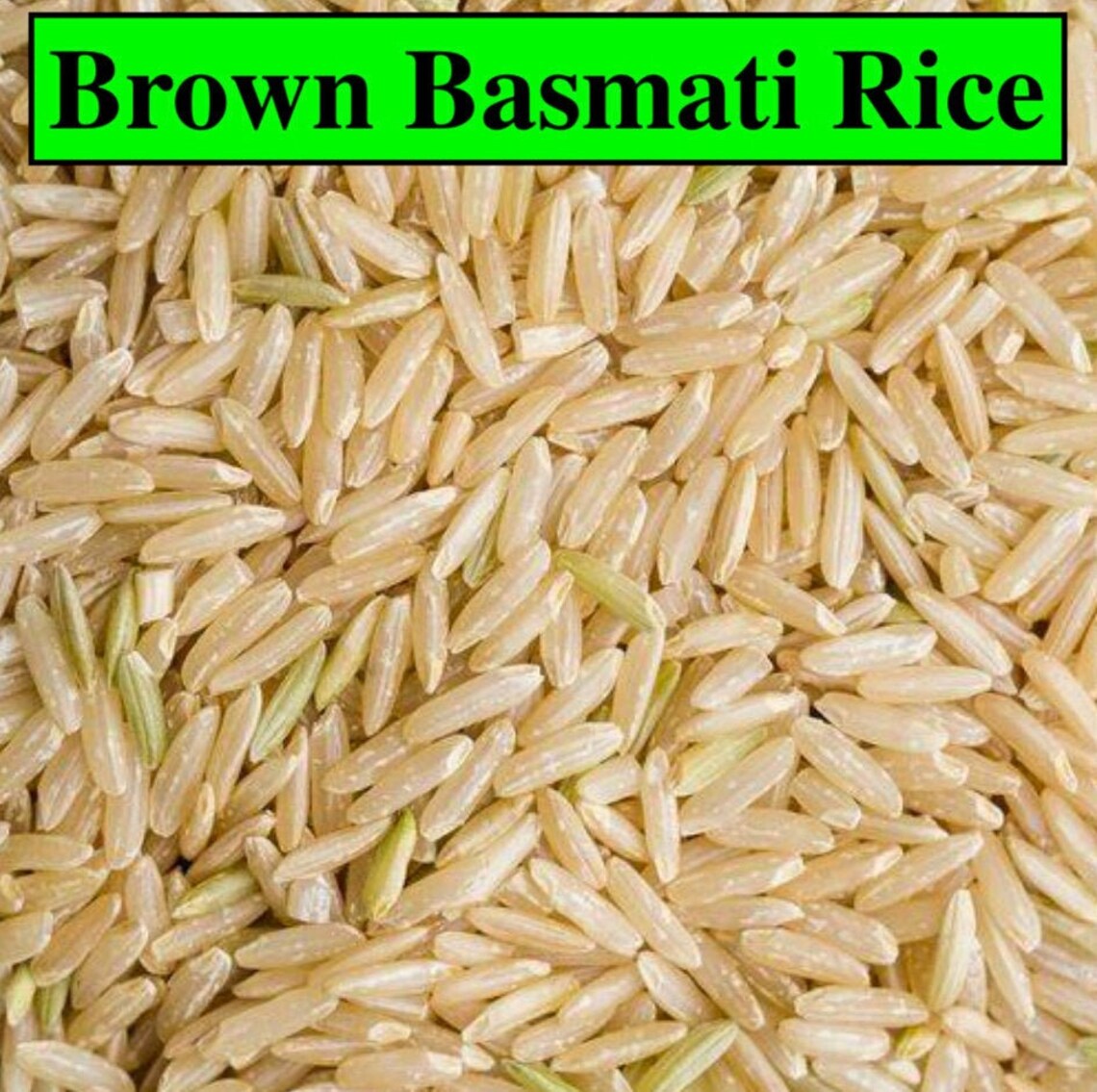 Basmati Rice Brown Whole Grain Raw Indian Rice Aromatic Etsy