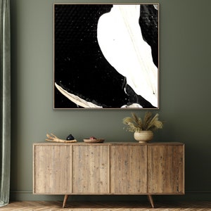 Abstract Painting Original Large Acrylic Canvas Wall Art Expressionism black Modern Painting Wall Art on Canvas, Huge contemporary art decor