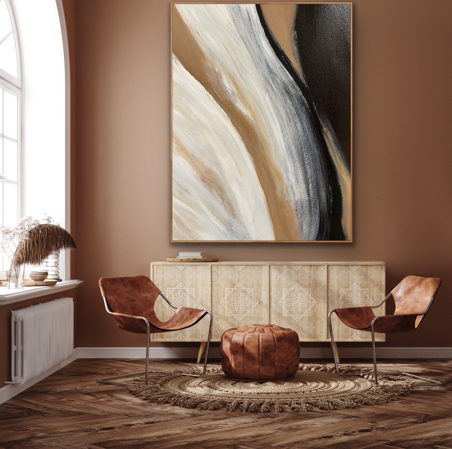 Abstract Painting Original Large Acrylic Canvas Wall Art Expressionism ...