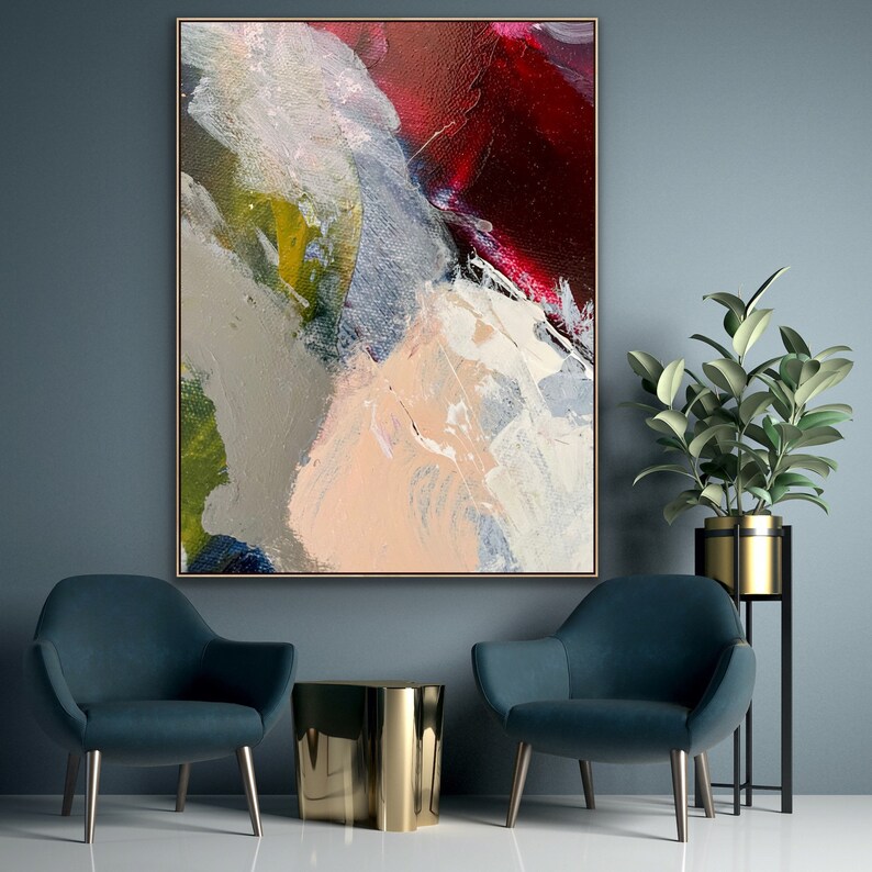 Abstract Painting Original Large Acrylic Canvas Wall Art Expressionism