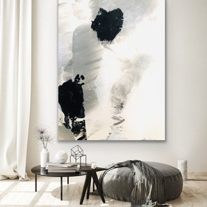 Abstract Painting Original Large Acrylic Canvas Wall Art Expressionism black Modern Painting Wall Art on Canvas, Huge contemporary art decor