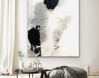 Abstract Painting Original Large Acrylic Canvas Wall Art Expressionism black Modern Painting Wall Art on Canvas, Huge contemporary art decor
