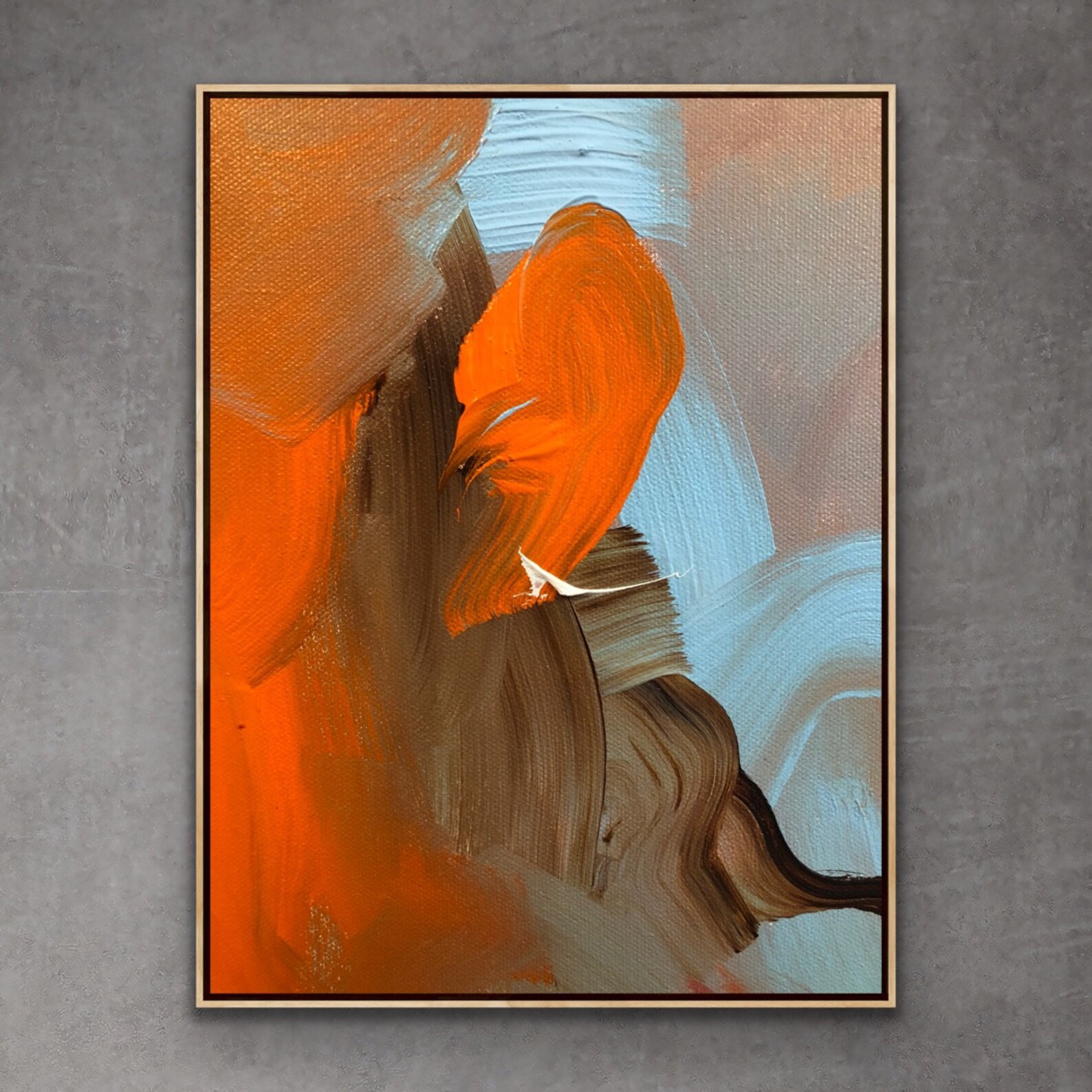 Abstract Painting Original Large Acrylic Canvas Wall Art Etsy