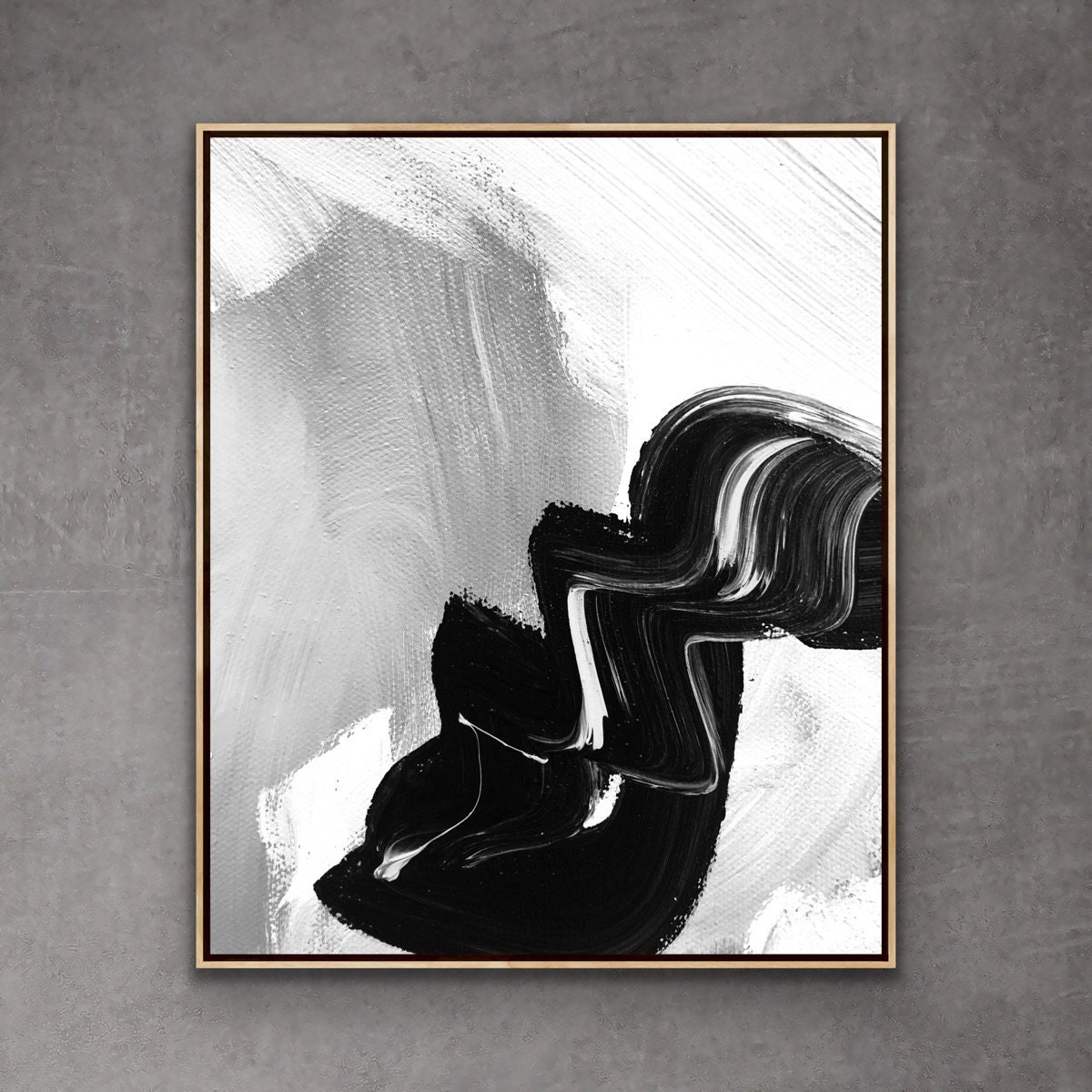 Abstract Painting Original Large Acrylic Canvas Wall Art Expressionism ...