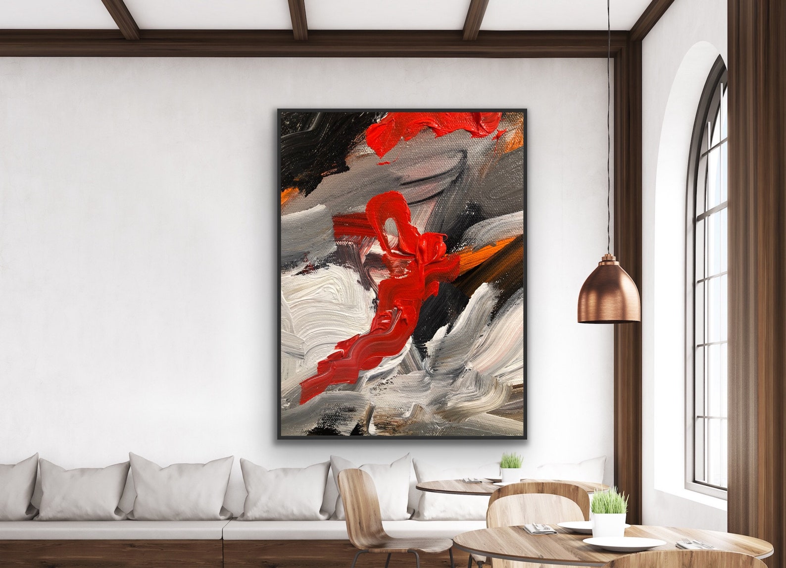 Abstract Painting Original Large Acrylic Canvas Wall Art Expressionism ...