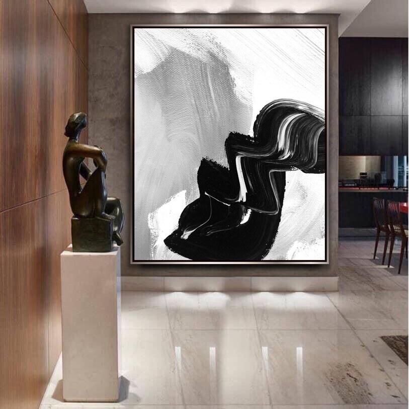 Abstract Painting Original Large Acrylic Canvas Wall Art Expressionism ...
