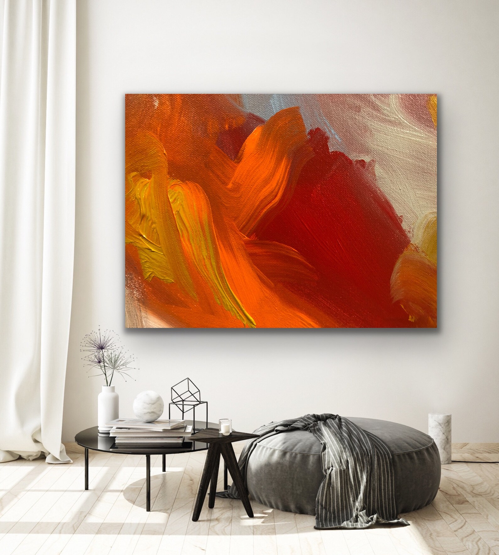 Abstract Painting Original Large Acrylic Canvas Wall Art Expressionism ...