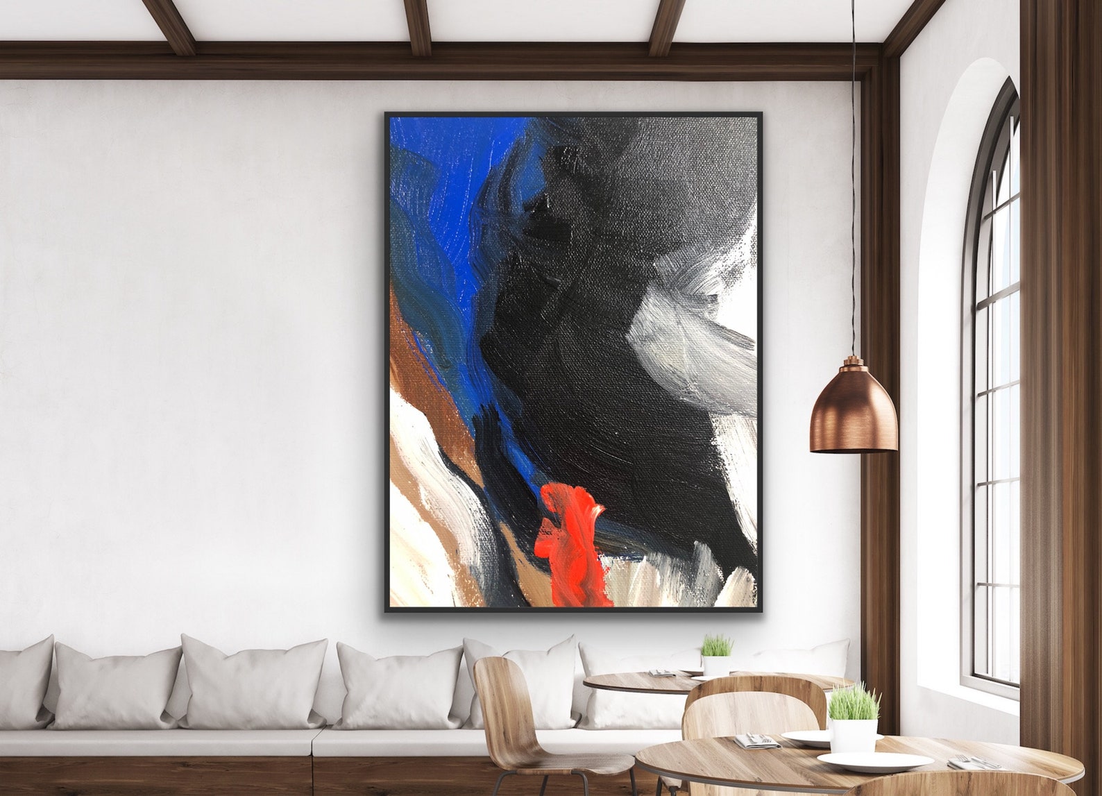 Abstract Painting Original Large Acrylic Canvas Wall Art Expressionism ...