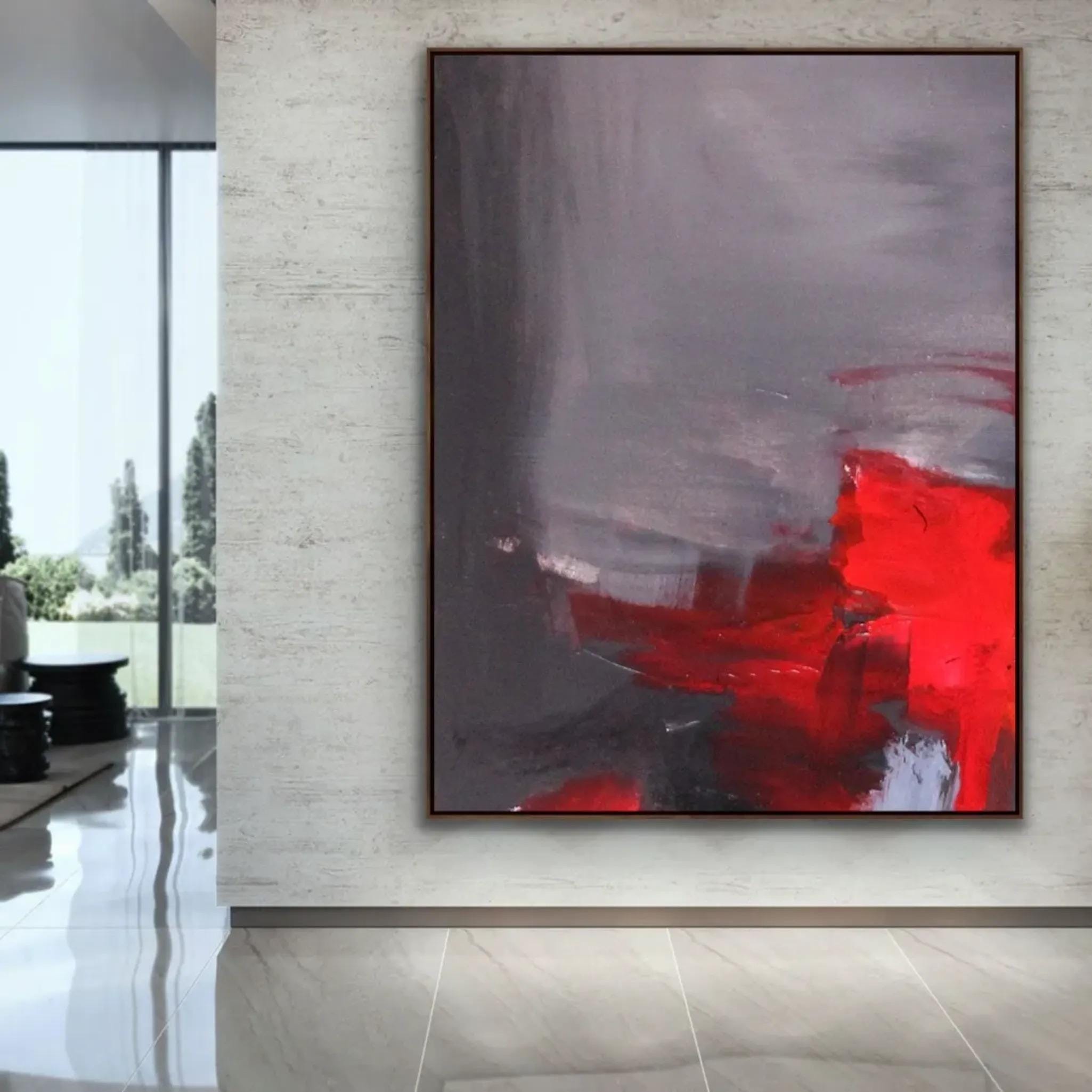 Abstract Painting Original Large Acrylic Canvas Wall Art Expressionism ...